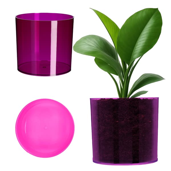 KADAX Blomkruka Rund Växtkruka Plast 12,5 cm Lila