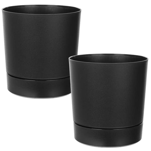 KADAX Blomkruka Blomkrukaskydd med fat Runt 14,5 cm Set om 2