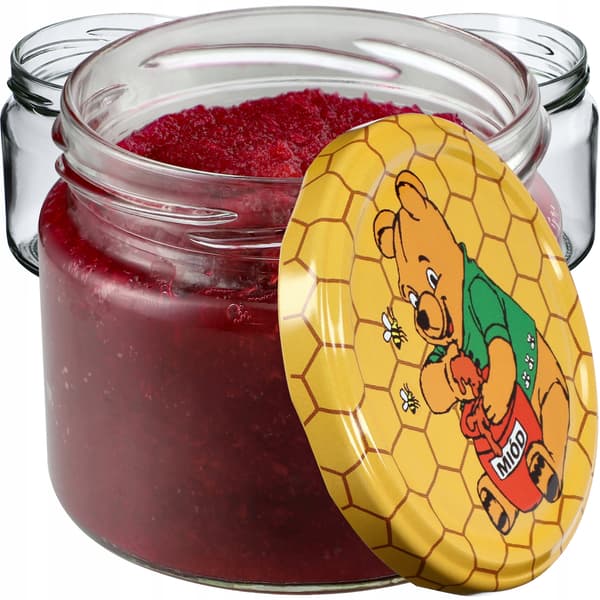 KADAX Sonka muurauspurkit 330ml 10kpl 82mm + kannet "Honey"