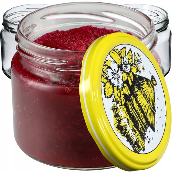 KADAX Sonka muurauspurkit 330ml 10kpl 82mm + "Bees" kannet