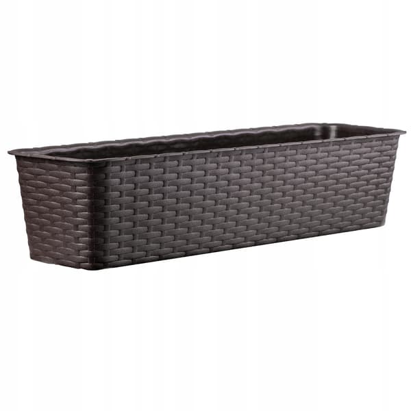 KADAX Balkonkasse 60 cm Urtepotte Urtepotte Balkon Brun