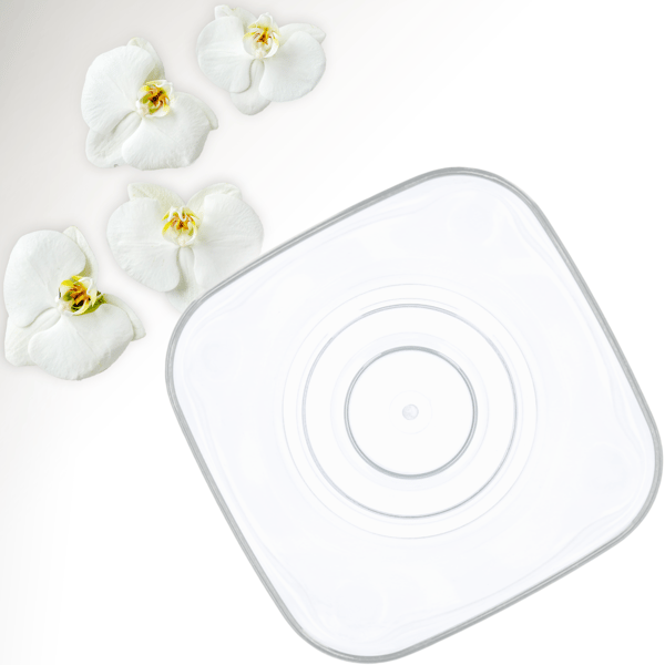 KADAX Urtepottedæksel til Orkideer, Plastikplanter, Farveløs, 13 cm