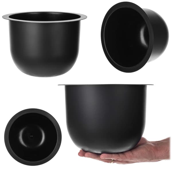 KADAX Loft pyöreä kukkaruukku, musta 24 cm