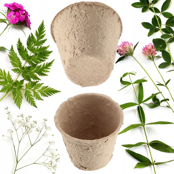 KADAX Bionedbrydelige tørvepotter til kimplanter 6,7x6 cm 60 stk.
