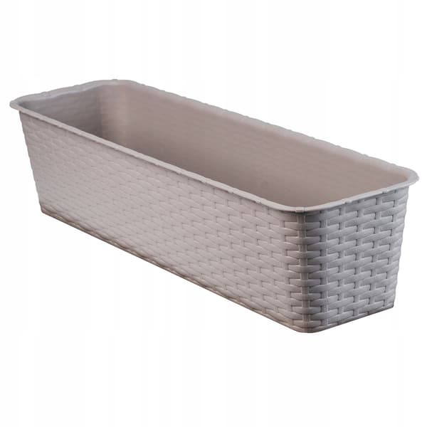 KADAX Balkonkasse 60 cm Urtepotte Urtepotte Balkon Blomsterstander Karamel