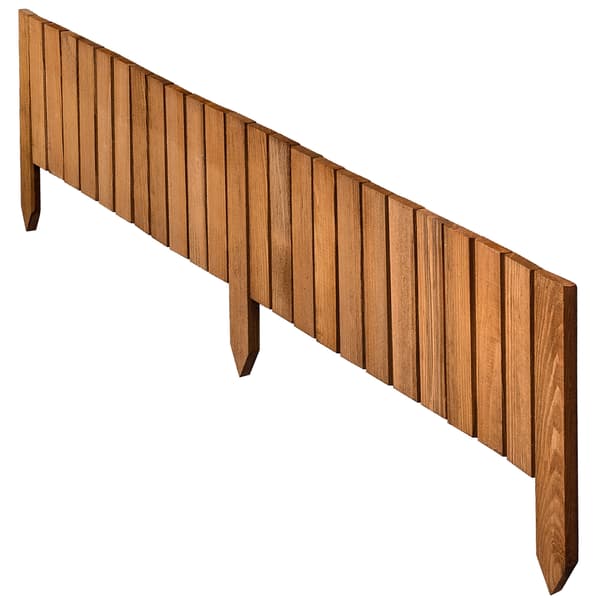KADAX Palisade Trädgårdskant Trä Gräsmatta Hamrad Ek 20x116