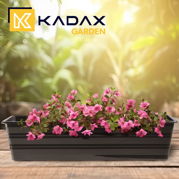 KADAX Balkonkasse 60 cm Urtepotte Urtepotte Balkon Antracit