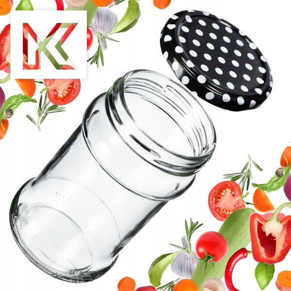 KADAX Seno purkit 315ml 10kpl 66mm + kannet "Mustat herneet"