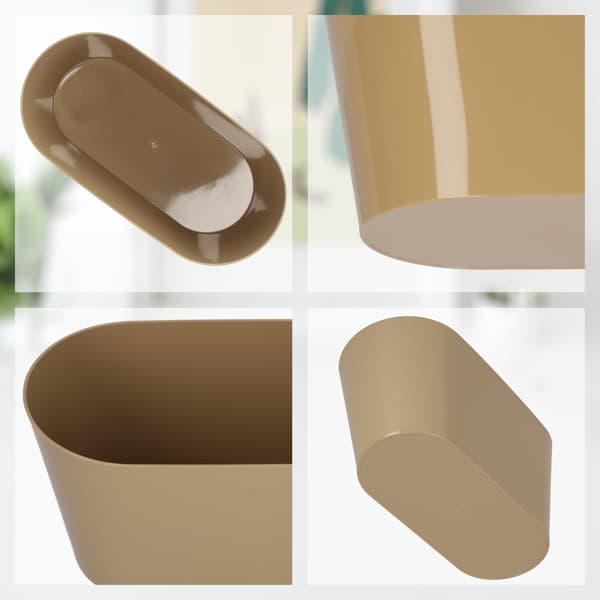 KADAX Urtepotte, Urtepotte, Plastlåg, 27 cm, Blomsterfod, Balkon, Beige