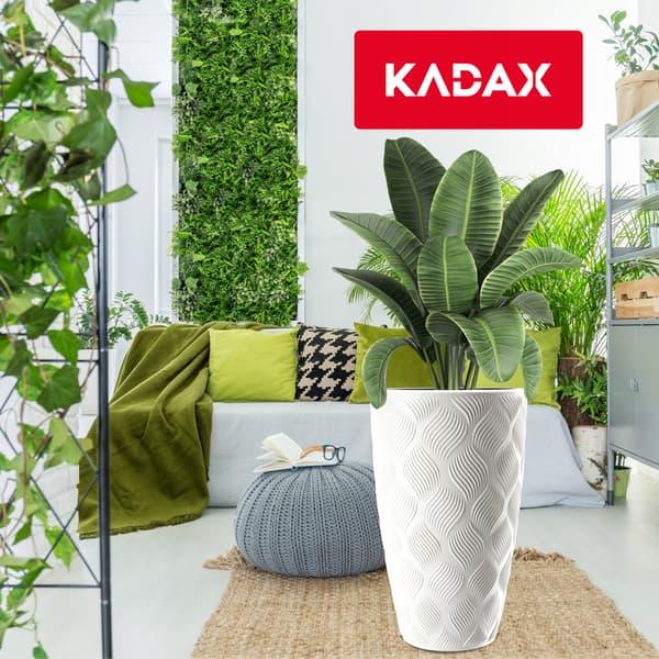 KADAX Urtepotte med Indsats 48cm Urtepottedæksel Plast Høj