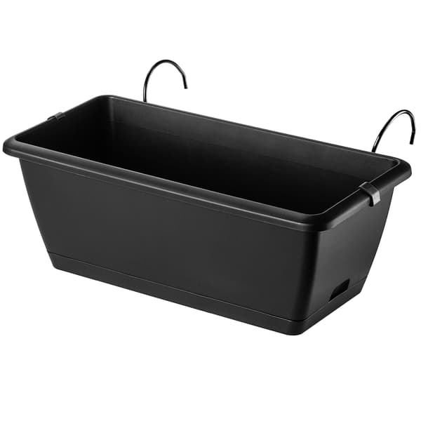 KADAX Balkonkasse 40 cm Urtepotte Urtepottestativ Håndtag Balkon
