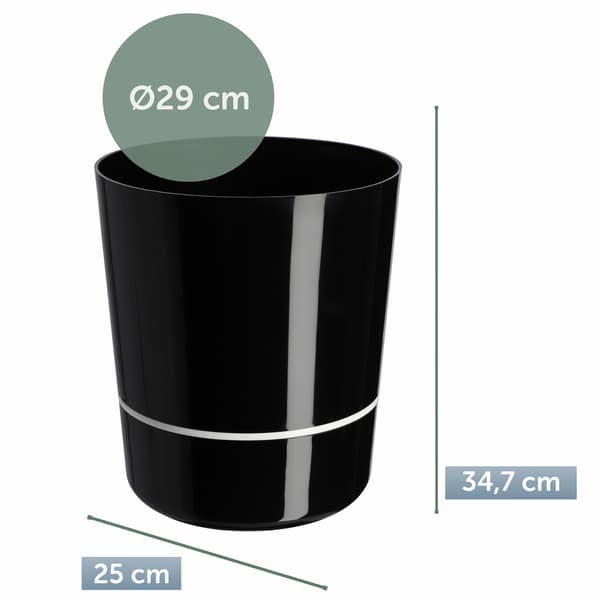 KADAX Urtepottedæksel 29 cm Todelt Plantepotte Plast