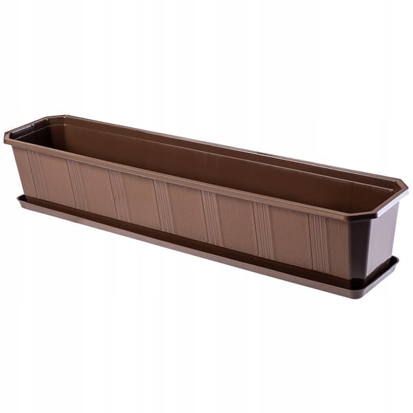 KADAX Balkonglåda Blomkruka 80 cm med Blomställning Balustrad