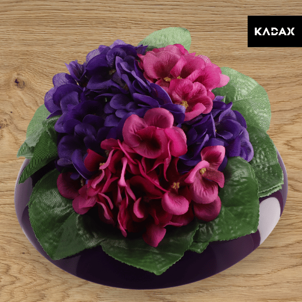 KADAX Urtepotteskjuler til Compositions Compositions Dekorationsfod Ikebana Lilla 12cm