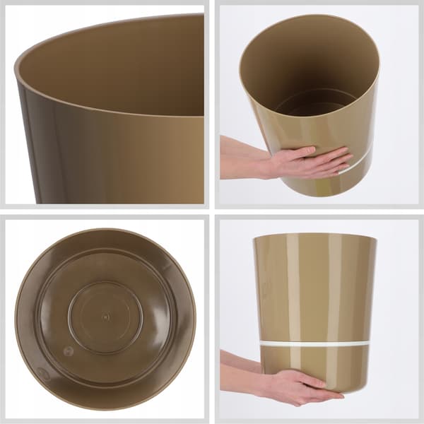 KADAX Urtepottedæksel 29 cm Todelt Plantepotte Plast