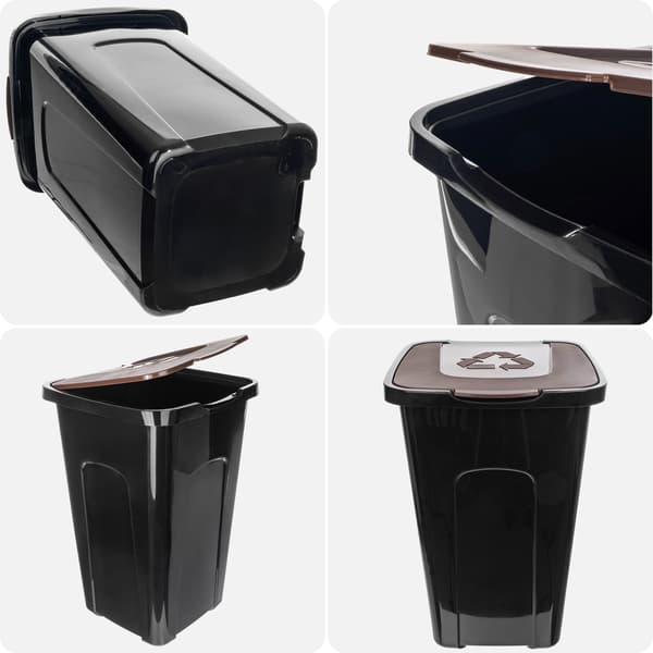 KADAX Affaldssorteringsspand 50L Brun Bio
