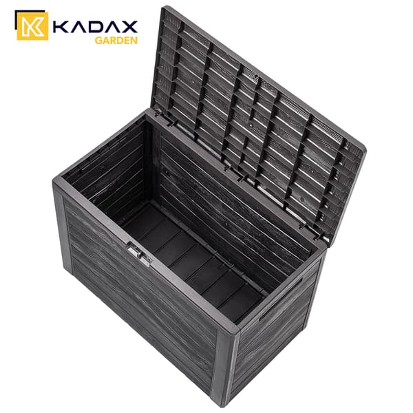 KADAX Haveboks Balkonboks 190L Til Have Balkon Terrasse Brun