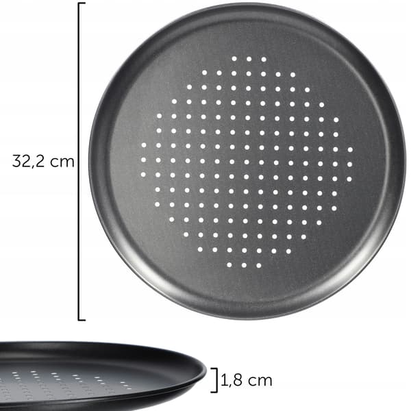 KADAX Pizzatårtform Non-stick Rund Plåt 32cm
