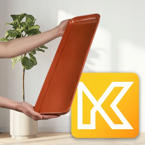 KADAX Urtepottestativ 60 cm Rektangulært Plast Terrakottabakke