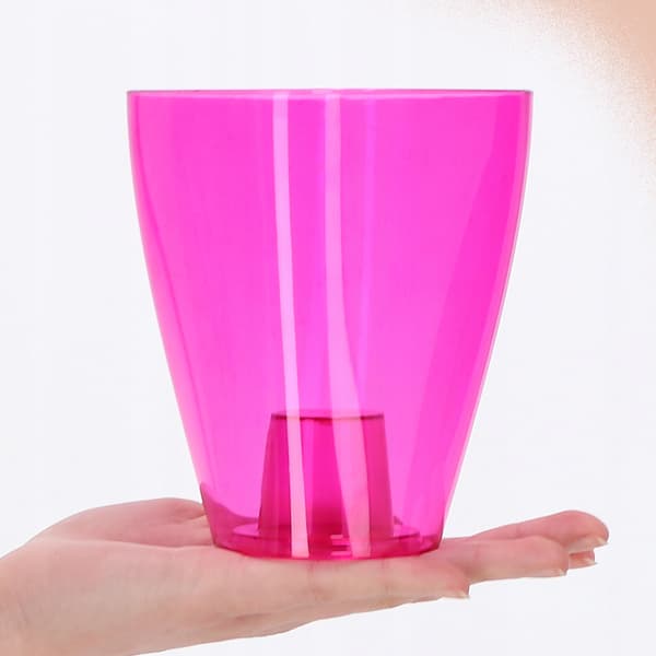 KADAX Urtepotte Orkidé Planter Plastik Urtepotte Lyserød Massiv 13cm