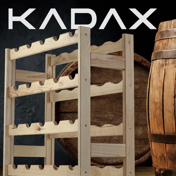 KADAX Vinställ i trä, hylla för 20 flaskor, för vardagsrum, alkohol