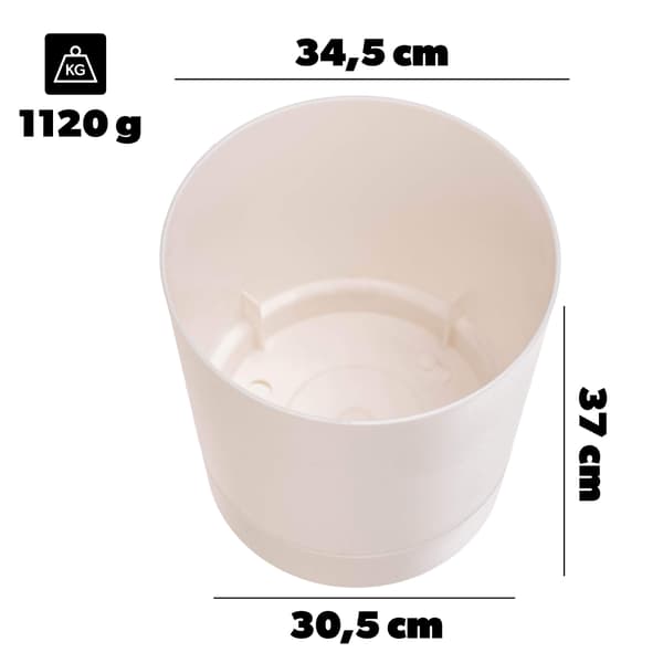 KADAX Urtepotte Urtepotte med Stander Plastik Rund 34,5 cm