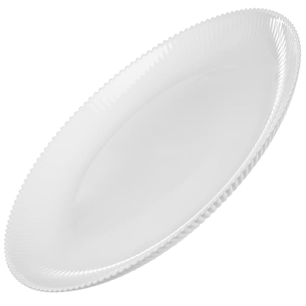 KADAX Middagstallerken Lav 26,5 cm Glas Stor Rund Glas Flad Rillet