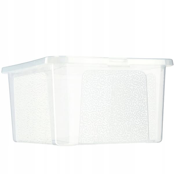 KADAX 20L plastbehållare med lock transparent låsbar stor låda