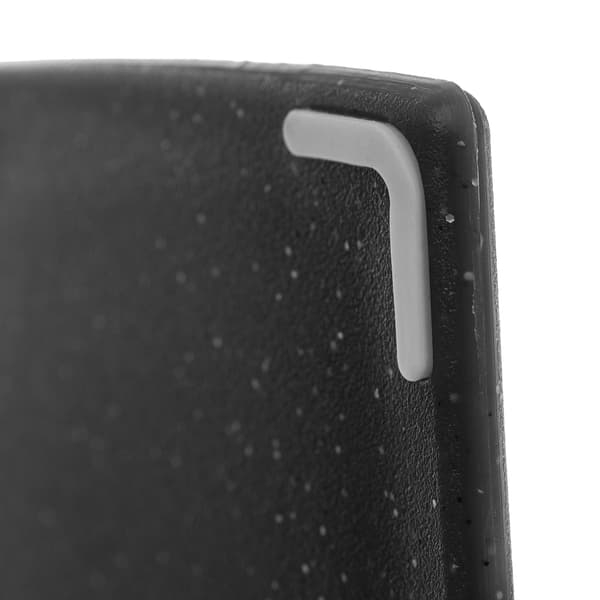KADAX Plast skärbräda för kök halkfri svart bricka 24,5x16 cm