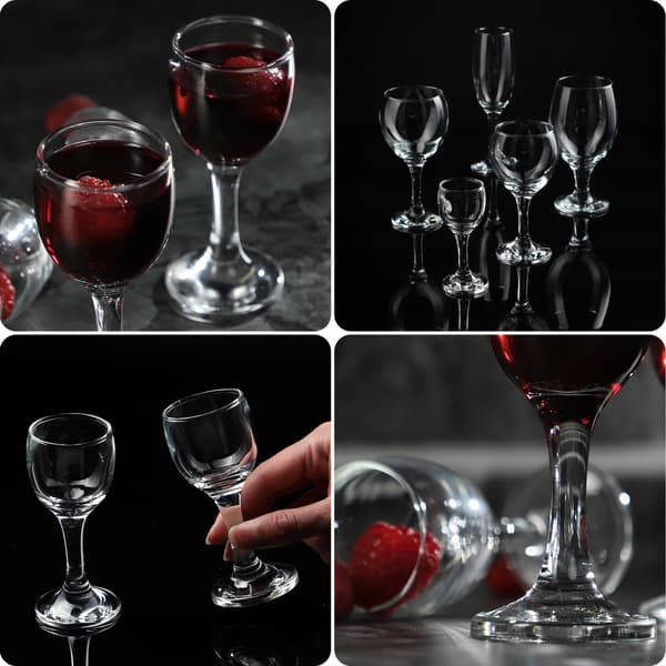 KADAX Glas til Likør, Vodka, Tinkturer 55ml 6 stk. Sæt med glas