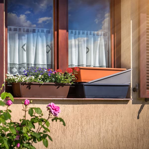 KADAX Balkonkasse Urtepotte Urtepottestativ 59x19x14,5 cm Balkon