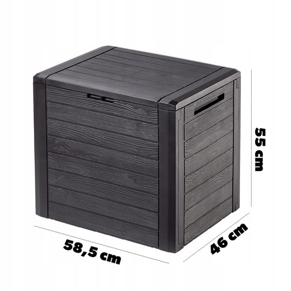 KADAX Haveboks Balkonboks 140L Opbevaringsboks til Have Balkon Terrasseboks