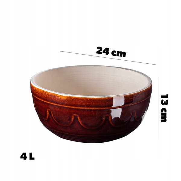KADAX Makutra 4 L stengodsskål 24 cm