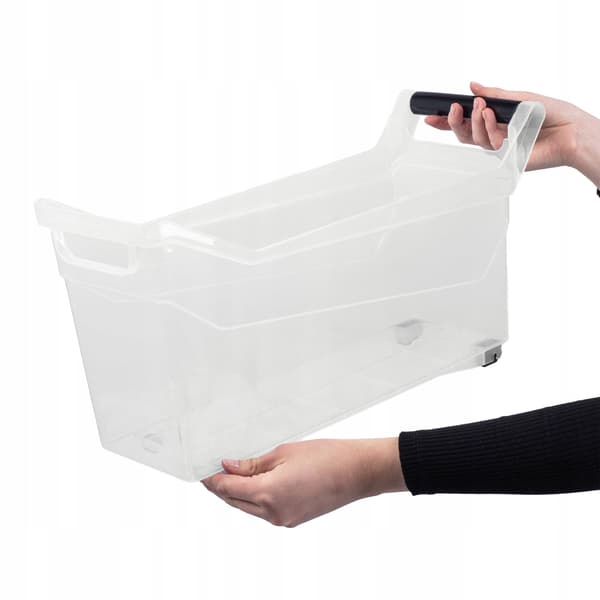 KADAX System Organizer-behållare för köksskåp, hjul, 48x17x25cm, 17L