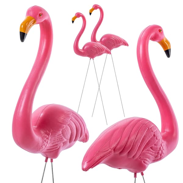 KADAX Trädgårdsfigur Figur Dekoration Trädgårdsprydnad Flamingo Figurer 2 st