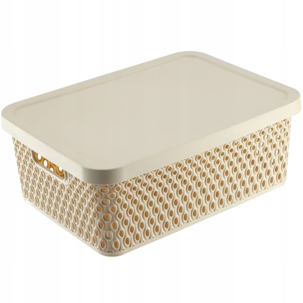 KADAX Korg med lock Förvaringslåda 12L Beige