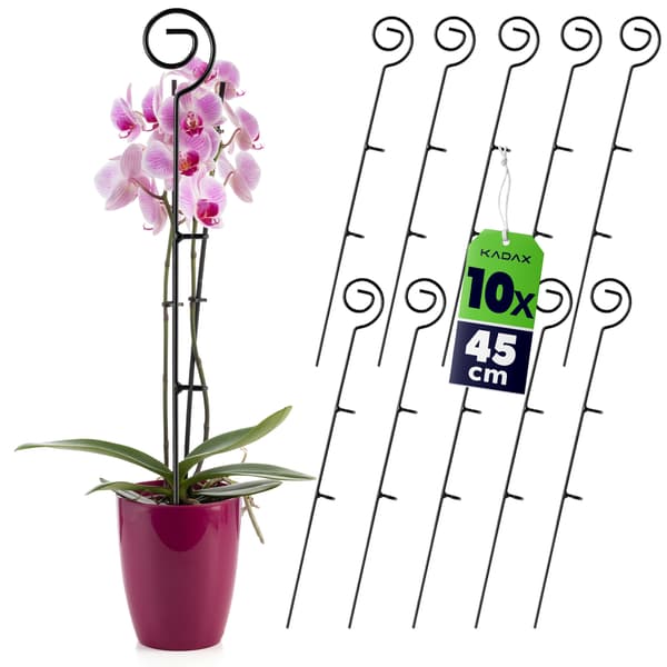 KADAX orkideatuet kukkakasvien tukitangon kiinnike 45 cm 10 kpl