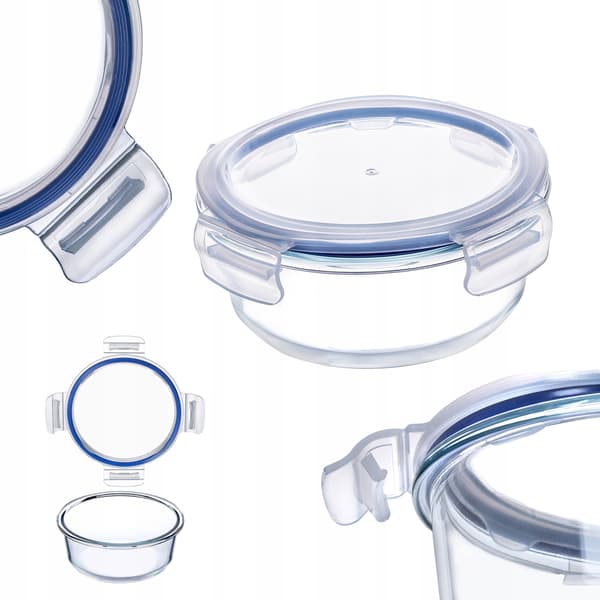 KADAX Glasmatbehållare 1300ml Med Lock Matlåda
