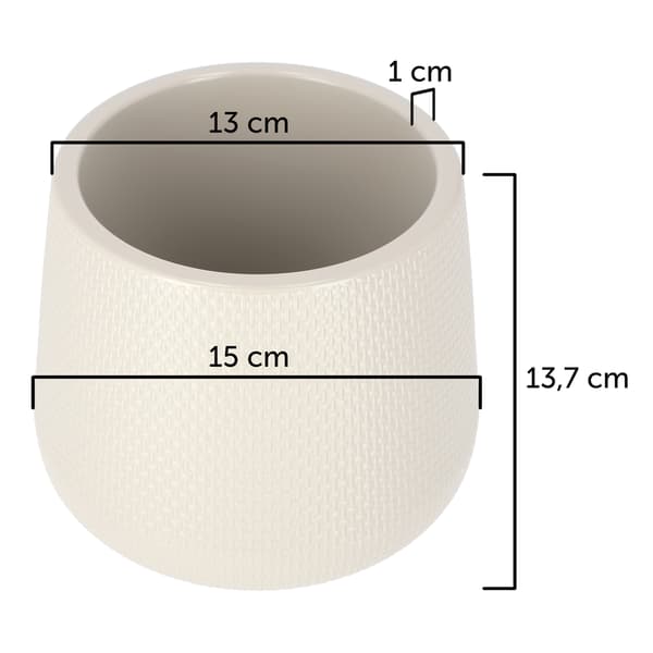 KADAX Blomkruka med blomställning 13 cm korklock beige