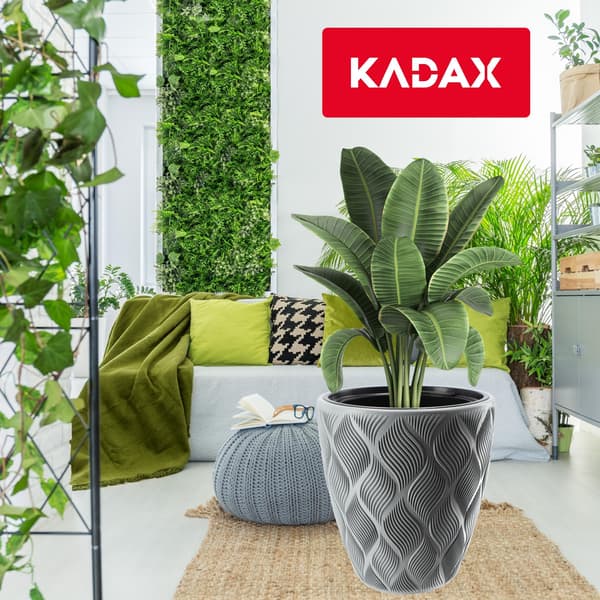 KADAX Urtepotte med Indsats 32cm Urtepottedæksel Plast Høj