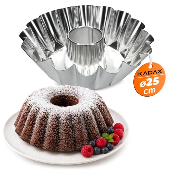KADAX kageform med skorstenshylster, bageplade, 25 cm