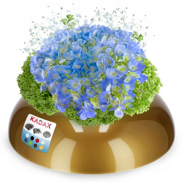 KADAX Urtepotteskjuler til Kompositioner Dekorationer Ikebana Base Guld 9,5cm