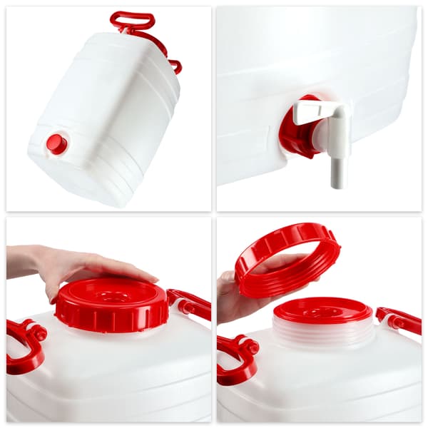 KADAX-dunk med hanetank, dunk til drikkevand og drikkevarer, 25 liter, certifikat