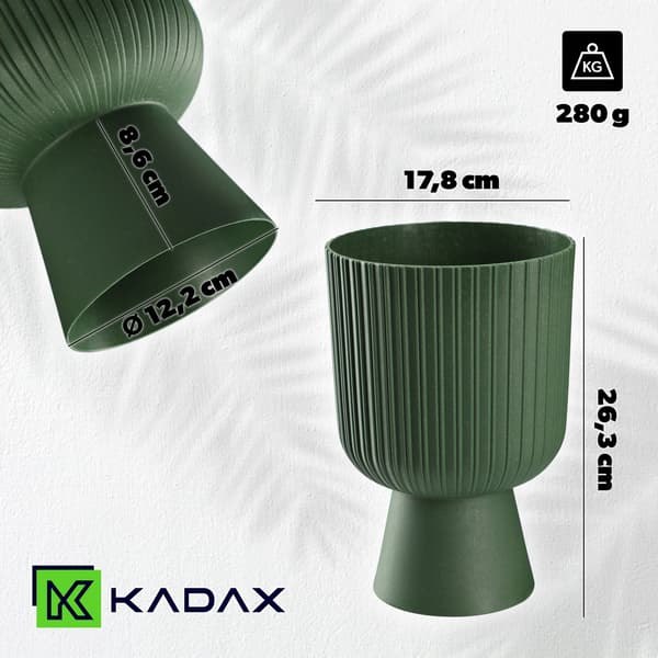 KADAX Blomkruka Blomkruka Gräsmatta Plastskydd 18 cm Blomställ Grön