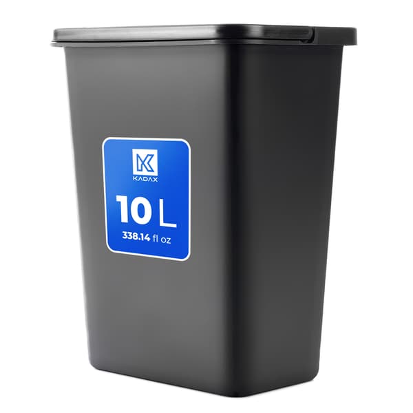 KADAX Jäteastia 10L Musta Kannella