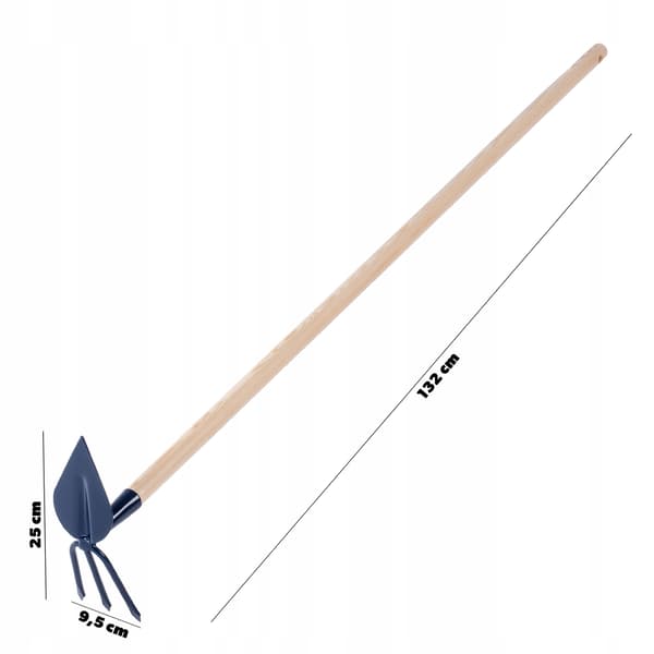 KADAX Havehakke Til Gravning Graver Med Gaffel 9,5 cm Krog 132 cm