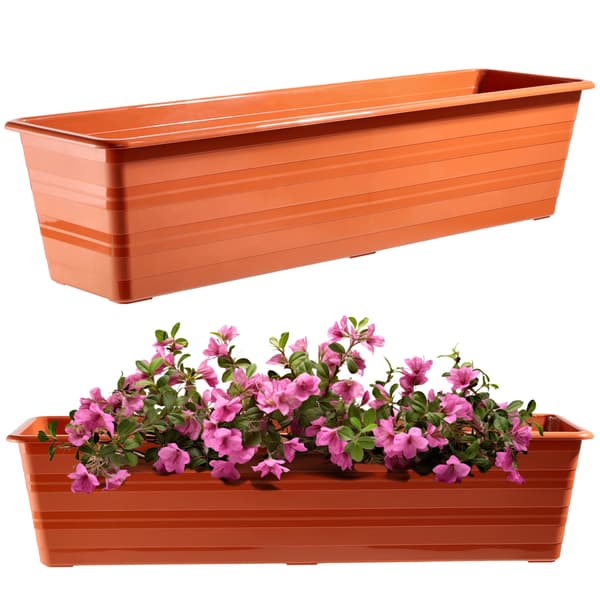 KADAX Balkonkasse 60 cm Urtepotte Urtepotte Balkon Terrakotta