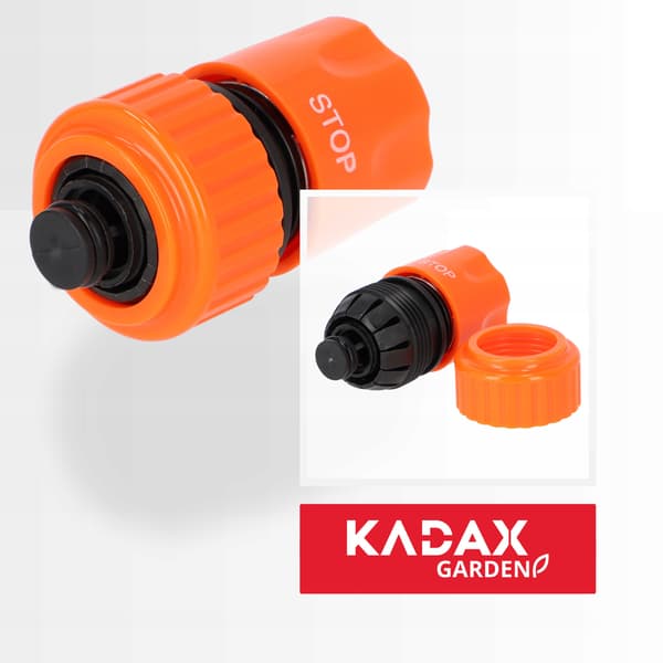KADAX Quick Connect 3/4 tommer haveslangekobling Stop stærk vanding