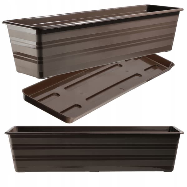 KADAX Balkonkasse 60 cm Urtepotte Urtepottestativ Balkon Blomsterstativ