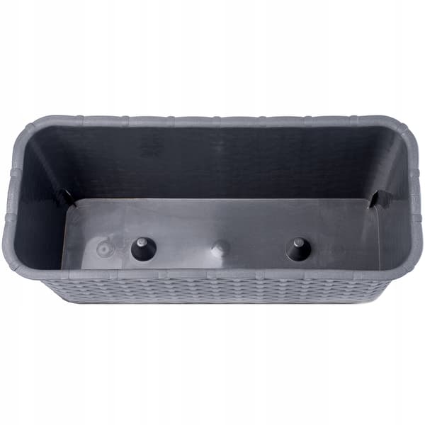KADAX Balkonkasse 40 cm Urtepotte Urtepotte Balkon Grafit